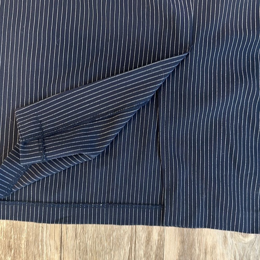 NWT Necessary Objects Pinstripe Pencil Skirt sz L Office Siren Business - Picture 5 of 8